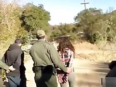 Amateur pussy tasty Slut Fucked By Two Agents At The Border