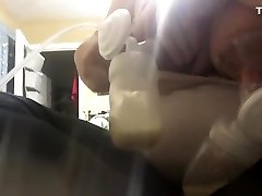 Milf pumping big natural tits