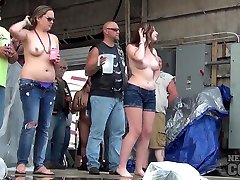 Abate Of Iowa 2015 Thursday Finalist Hot Chick Stripping lady forced for sex At The Freedom Rally - NebraskaCoeds
