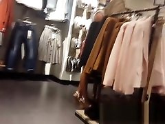 Sexy Blond Wearing A Pink Skirt Was Caught On Upskirt Cam