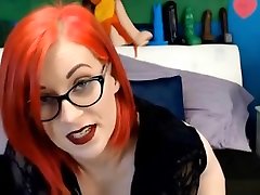 Redhead Jaynecobb With Sexy Glasses Fucks Her Sweet Pussy
