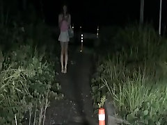 cd maki walking near cross sex in mindanao with ultra mini-skirt