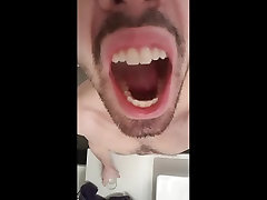 swallowing frozen cum again gokkun