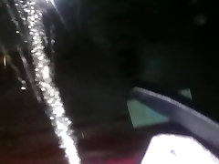 piss on car at night