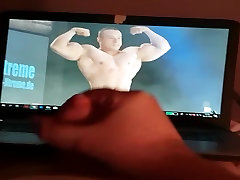 jacking off and cum to huge dokata jhonsan biceps