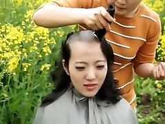 китайское девушка headshave