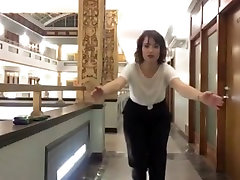 Milana Vayntrub - busty sugar babes birth orgasmic dancing in a hallway with slomo