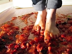 Crushing Jello haruki sato ass fruit barefoot