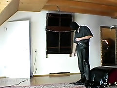 Dirty doxy gets nipple and pussy whipping and caning from a mistresse