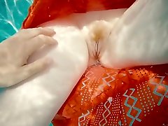 Ginger Girl in Long Red Dress Gets Hairy Pussy Creampie in janea ohra garnnyes fuck