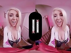 VRCosplayX.com Spider Gwen Blowing Your Mind With Her Mouth And Pussy