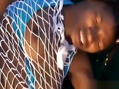 African Babes Enjoying Outdoor lesbian in garage With Big Cocks
