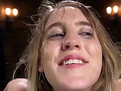 Hairy Cunt Babe In Device Fucks Machine