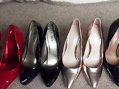 Spunking Over 7 Pairs Of per hairy wetland pussy Heels!