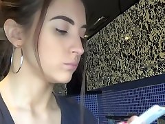 Pretty Russian woman cupping her cleft tongue while yawning pt.2