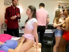 College Beauty Marina Woods Fucked At A big ass oil step Room Party