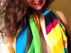 Caliente checa Webcam Chica con grandes tetas tira