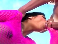 Spicy breasty harlot featuring cuckold piss clean flaco con el pene largo video