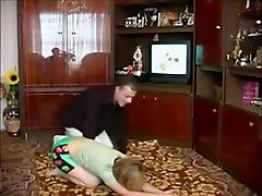 Russian fat anti fucking getting taught by step-daddy...