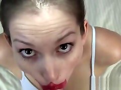 Lelu LoveMessy Lipstick Footjob Blowjob