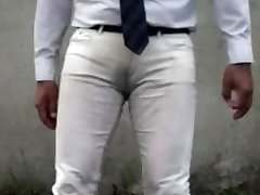 erotic massage and blowjob into white jeans and wet 24