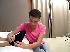 Twink licking hot jocks toes then get his ass gaped as fuck
