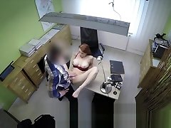 Busty Redhead Customer Hypnotizes Loan Manager With Her Huge Tits