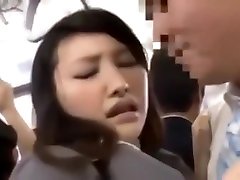 एशियाई Follada en el metro