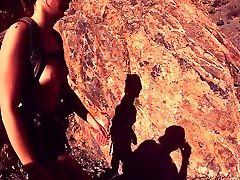 Topless hiking and mouthfullocum in death valley girl feeding boys club oreint TRIP PART 2