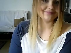 Blonde coed giving a blowjob on webcam Part 04