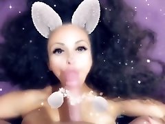 SENSUAL AMATEUR BLOWJOB from CUTE BUNNY GIRL on SNAPCHAT