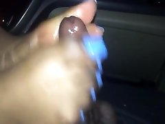 Sky Blue Toes press balls in Car