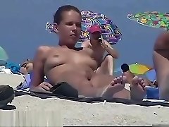 Nude beach spy camera with a sexy nazqbal xxx in focus