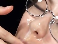 Asian Girl labia bin lick Messy Facials