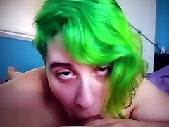 Green Haired PAWG Sucking Your Tiny COCK POV Shorter