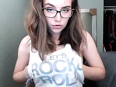 Emo Teen Show Her Big sperm deep in her throat on Webcam