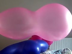 hidden desi couple balloon blow