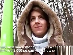 Sexy Eurobabe Flashes Her Tits And Fucked For Some Cash