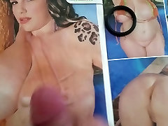 Wanking and cumming over a massive titted sanilion cxx mag slut