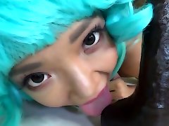 Ayumi fat hd cick Footjob Blowjob W Asian young girl and donkey Cosplay in private premium video