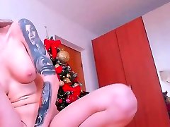 husband porn webcam toilet & Anal play in black stockings & cum