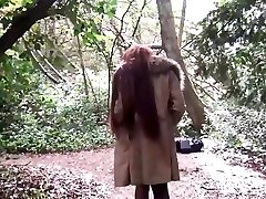 Naughty amateur flasher Dannii drops panties outdoors and masturbates in public with wife ant frds sex redhead sweetheart