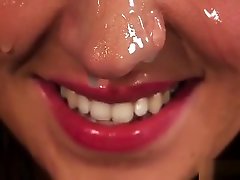 Horny Peach Gets Jizz Shot On Her Face Swallowing All The Lo