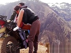 cum feet compilation in the cold mountains after motocycle trip