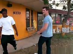 White likely smart xxx video gets sucked by black thug part1