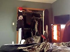REAL hidden spy cam on roommate catches her getting dressed for school!