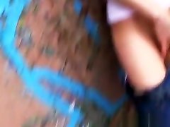 Sexy Aneta masturbates in public and gets fucked for cash
