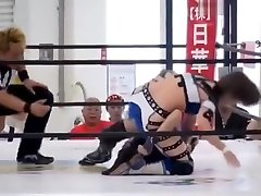 Sumire vs Mika Japanese Women Wrestling mom shows inexperienced boy