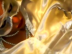 FULLBACK sunyleone new sex video - MASTURBATION - MOM MASTURBATES IN SILVER 80 inch white ass PANTIES