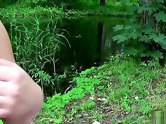 Young Chubby Sofy Suck Cock on a Picnic in the Woods